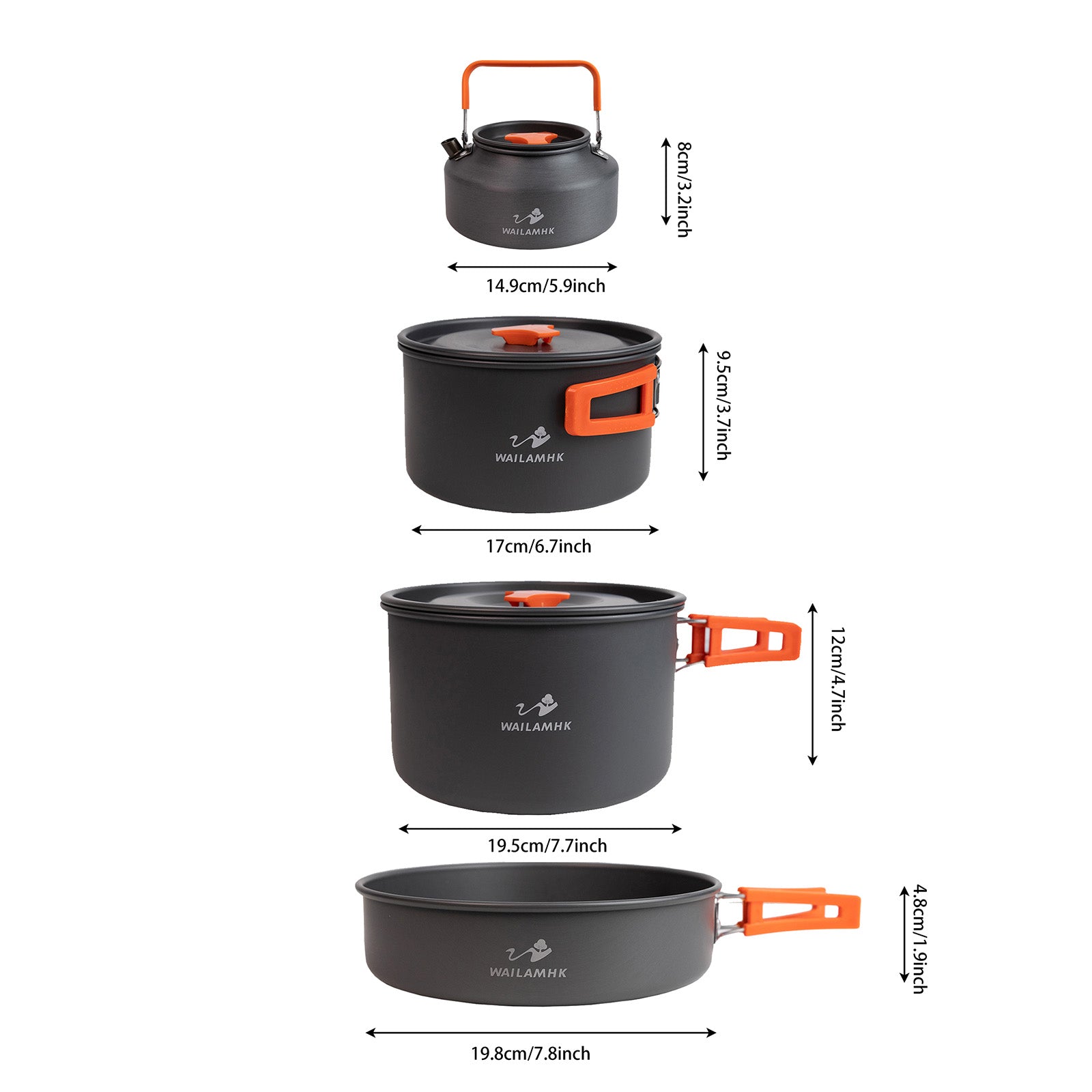 WAILAMHK Camping Pot Set