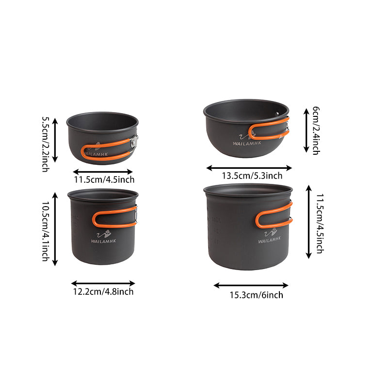 WAILAMHK Camping Pot Set