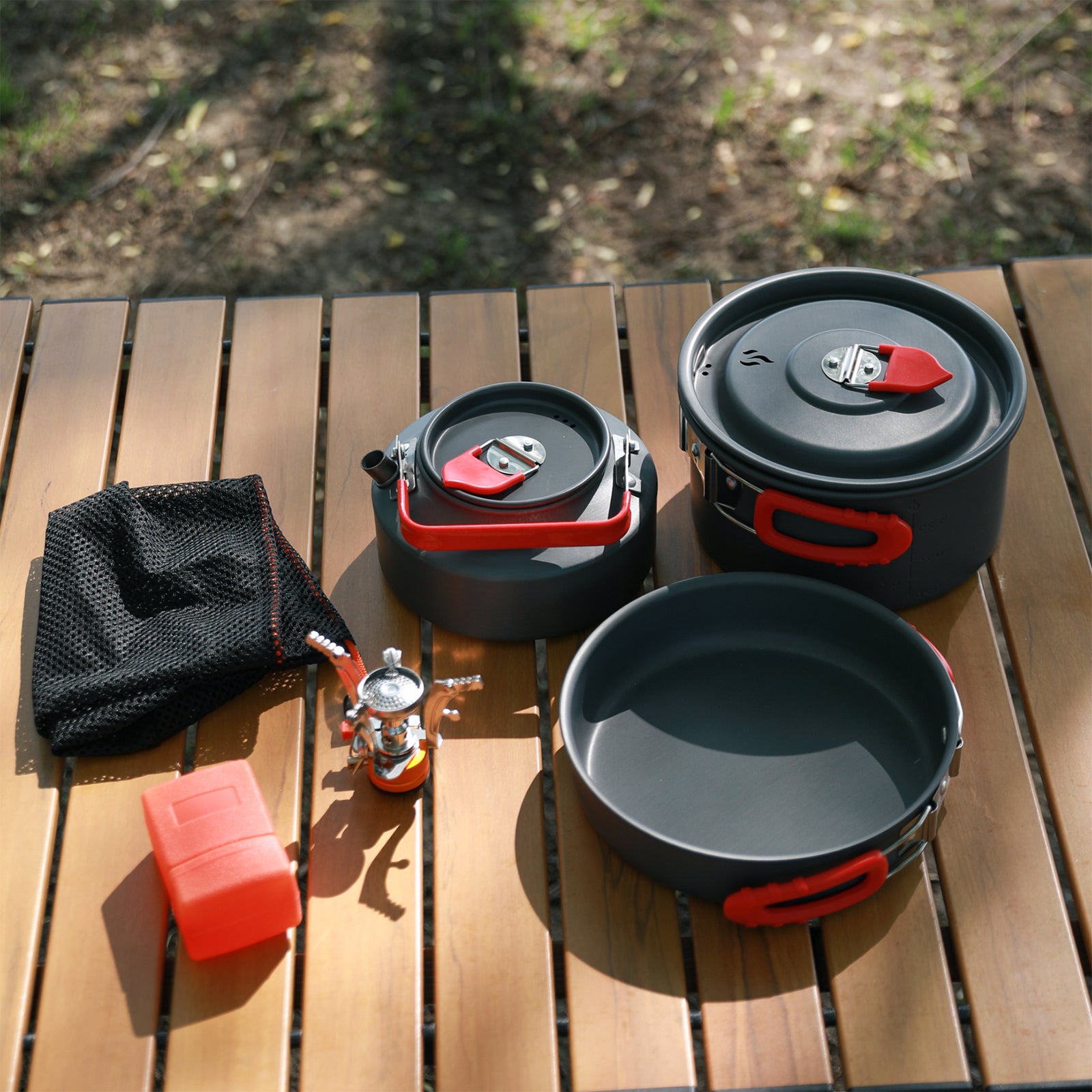 WAILAMHK Camping Cookware Set with Stove