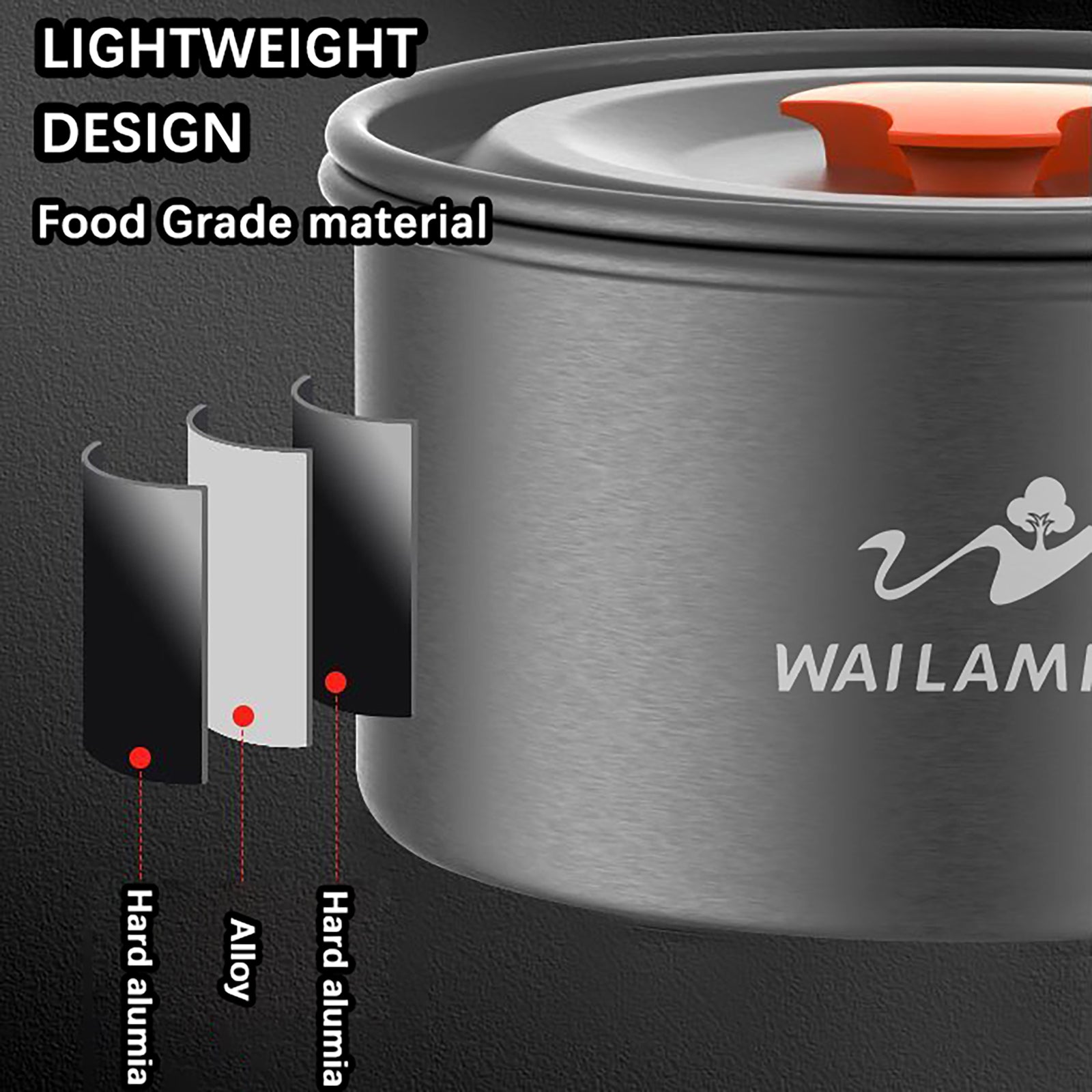 WAILAMHK Camping Cookware Campinggear Pots and Pots Set Equipment